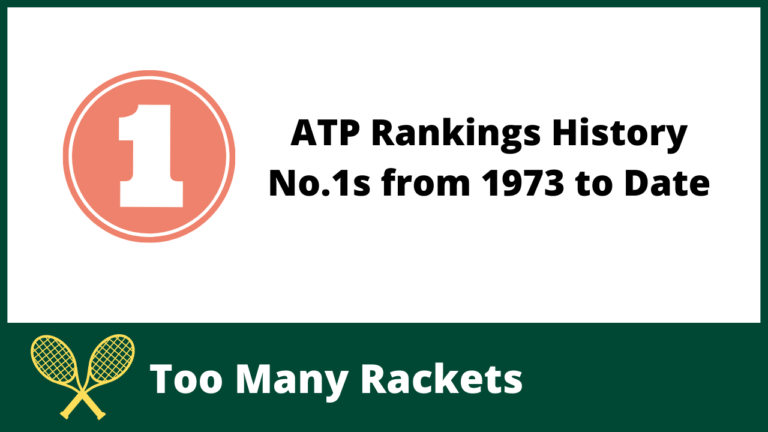 ATP Rankings History - No.1s from 1973 to Date