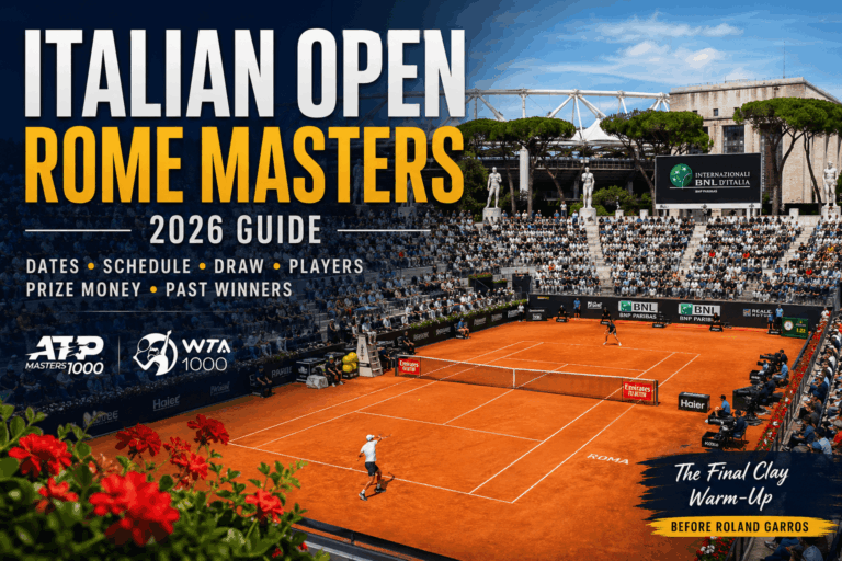 Italian Open Rome Masters tennis at Foro Italico clay court in Rome Italy