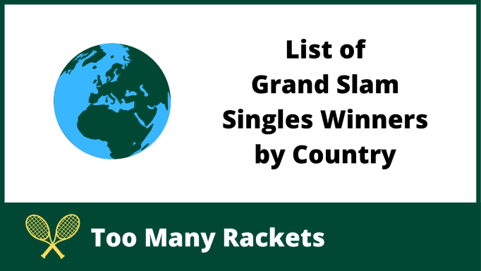 List of Grand Slam Singles Winners by Country