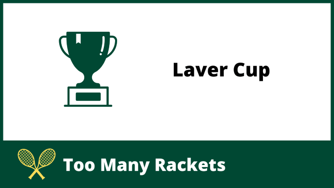 A trophy next to the words Laver Cup