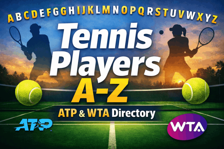 Alphabetical list of tennis players from the ATP and WTA Tours