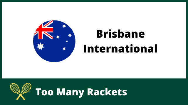 Australian Flag next to the words Brisbane International