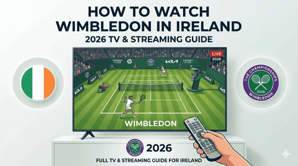 Wimbledon TV and streaming guide for viewers in Ireland.