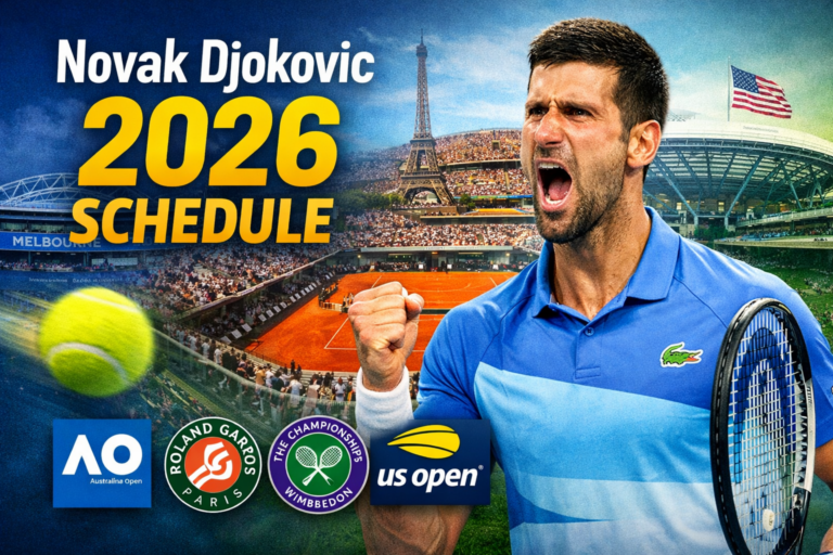 Novak Djokovic Schedule 2026